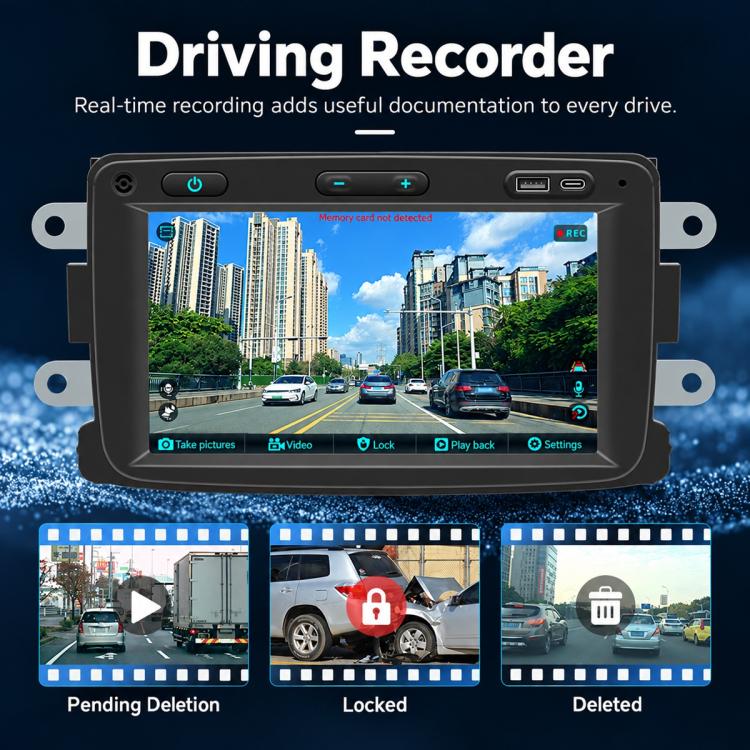 7" Car MP5 Player Wireless Central Control Smart Screen – Renault Dacia 2016–2018