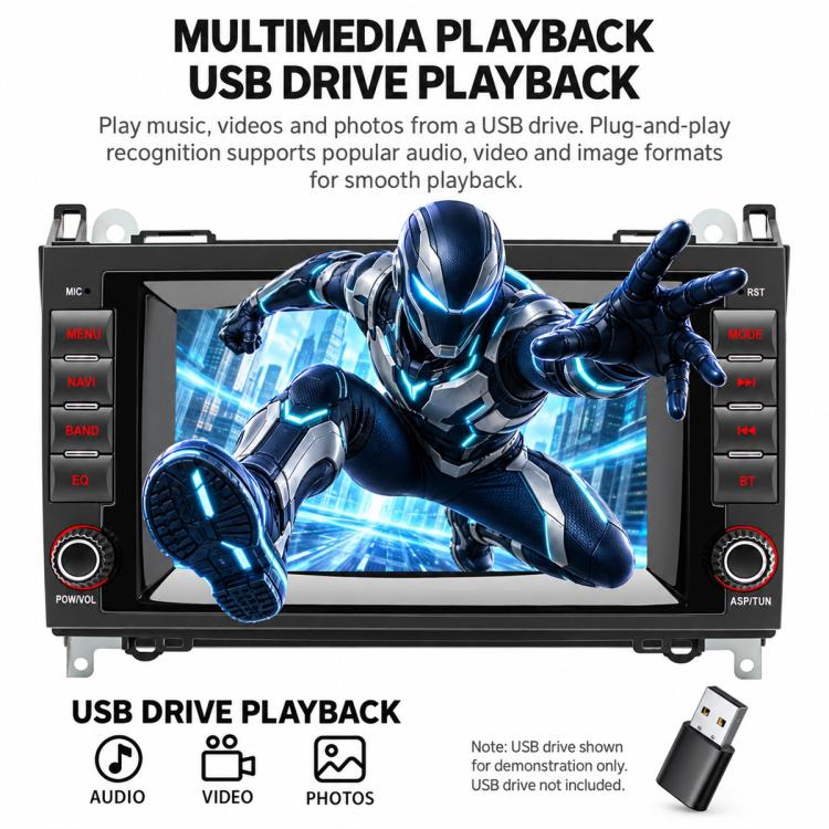 7" Car MP5 Player Wireless Central Control Smart Screen – Mercedes-Benz B200