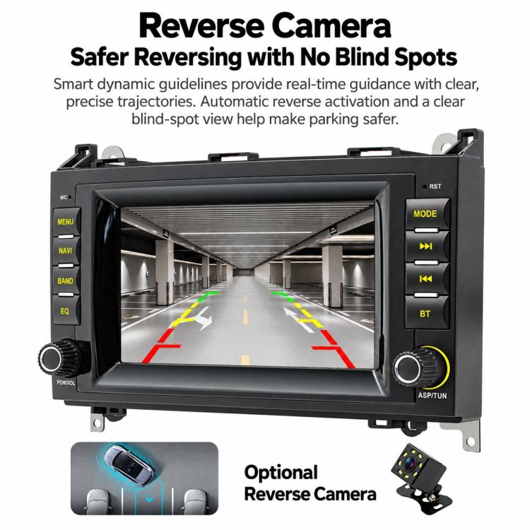 7" Car MP5 Player Wireless Central Control Smart Screen – Mercedes-Benz B200