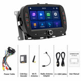 7 inch Car MP5 Player Wireless Central Control Smart Screen for Fiat 500 2016-2019, For Fiat 500 2016-2019