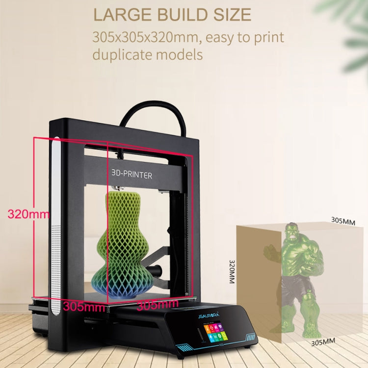 JGAURORA A5S Desktop High Precision Metal Plate Frame Three-Dimensional Physical 3D Printer, JGAURORA A5S