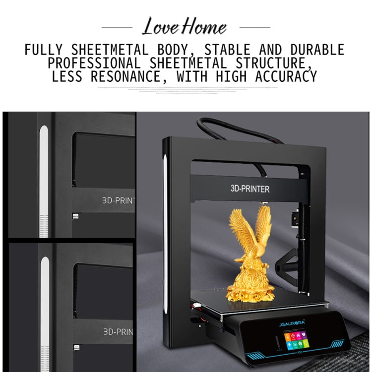 JGAURORA A5S Desktop High Precision Metal Plate Frame Three-Dimensional Physical 3D Printer, JGAURORA A5S
