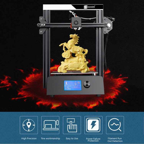 JGAURORA Magic 250W Desktop 3D Printer – LCD Display, Knob Control