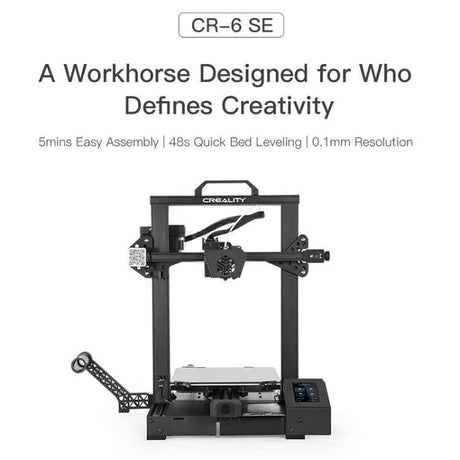 CREALITY CR-6 SE 3D Printer – 350W, Leveling-Free, 23.5×23.5×25cm, EU Plug