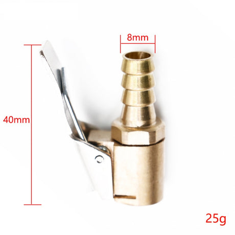 8mm Car Tyre Wheel Tire Air Chuck Inflator Pump Valve Clip Clamp Connector, 8mm - LYDARZ