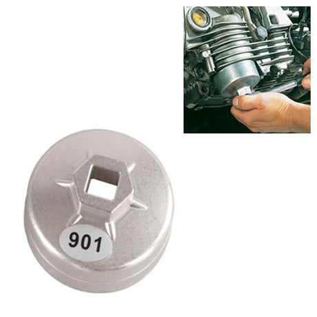 901 65mm 14 Flute Aluminum Oil Filter Wrench Socket Remover Tool for Camry / Nissan Bluebird / Toyota - LYDARZ