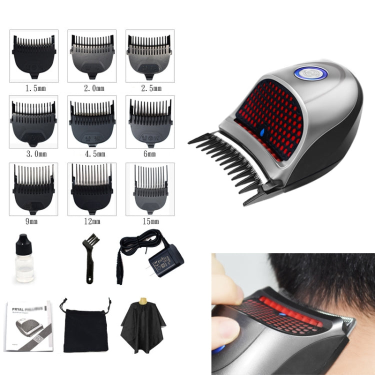 HJ-2018 Men Electric Shaver Fader Self-help Hair Clipper with Wai Cloth + Sponge, CN Plug