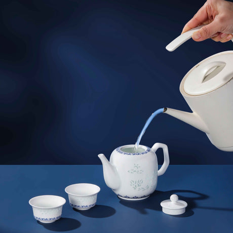 Red Phoenix Facing the Rising Sun Tea Set