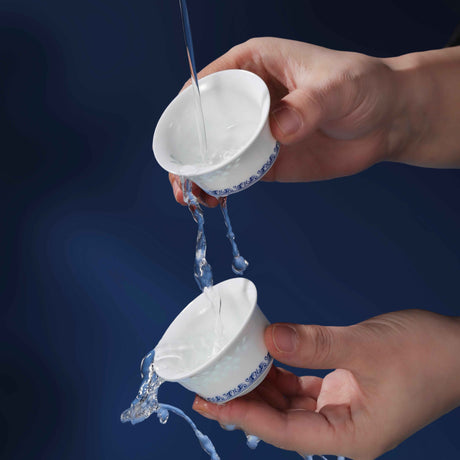 Red Phoenix Facing the Rising Sun Tea Set