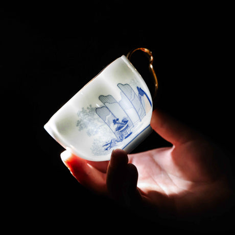 China Jingdezhen Artisanal 10-Piece Tea Set