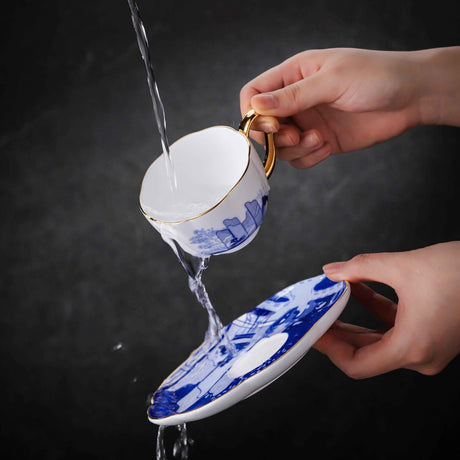 China Jingdezhen Artisanal 10-Piece Tea Set