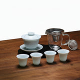 Yingqing Carved HangingHandle Teapot Set