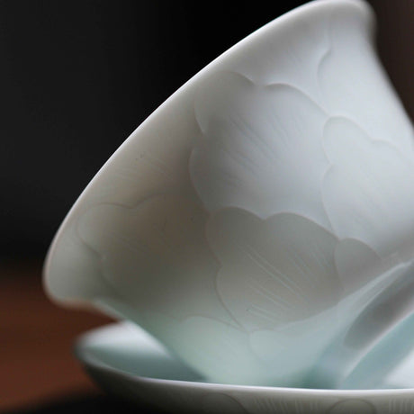 Yingqing Carved HangingHandle Teapot Set