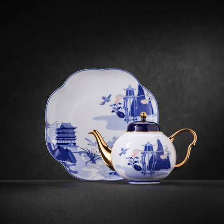 China Jingdezhen Artisanal 10-Piece Tea Set