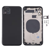 iPhone 11 Back Housing Replacement with SIM Card Tray, Side Keys & Camera Lens - Compatible with iPhone 11 Models