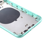 iPhone 11 Back Housing Cover with SIM Card Tray, Side Keys, & Camera Lens Replacement - Compatible with iPhone 11 Models