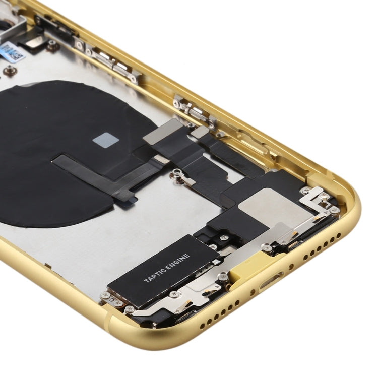 iPhone 11 Battery Back Cover Assembly with Buttons, Charging Module, Motor, Speaker & Camera Lens - Full Replacement