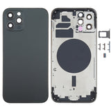 iPhone 12 Pro Blue Back Housing Cover with SIM Card Tray, Side Keys & Camera Lens – Compatible with iPhone 12 Pro