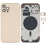iPhone 12 Pro Blue Back Housing Cover with SIM Card Tray, Side Keys & Camera Lens – Compatible with iPhone 12 Pro
