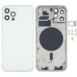 iPhone 12 Pro Blue Back Housing Cover with SIM Card Tray, Side Keys & Camera Lens – Compatible with iPhone 12 Pro