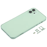 Premium White Back Housing iPhone 12 with SIM Card Tray, Side Keys & Camera Lens
