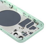 Premium White Back Housing iPhone 12 with SIM Card Tray, Side Keys & Camera Lens