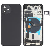 iPhone 12 Battery Back Cover Assembly – Includes Buttons, Charging Port, Camera Lens, Speaker & Card Tray
