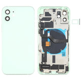 iPhone 12 Battery Back Cover Assembly – Includes Buttons, Charging Port, Camera Lens, Speaker & Card Tray