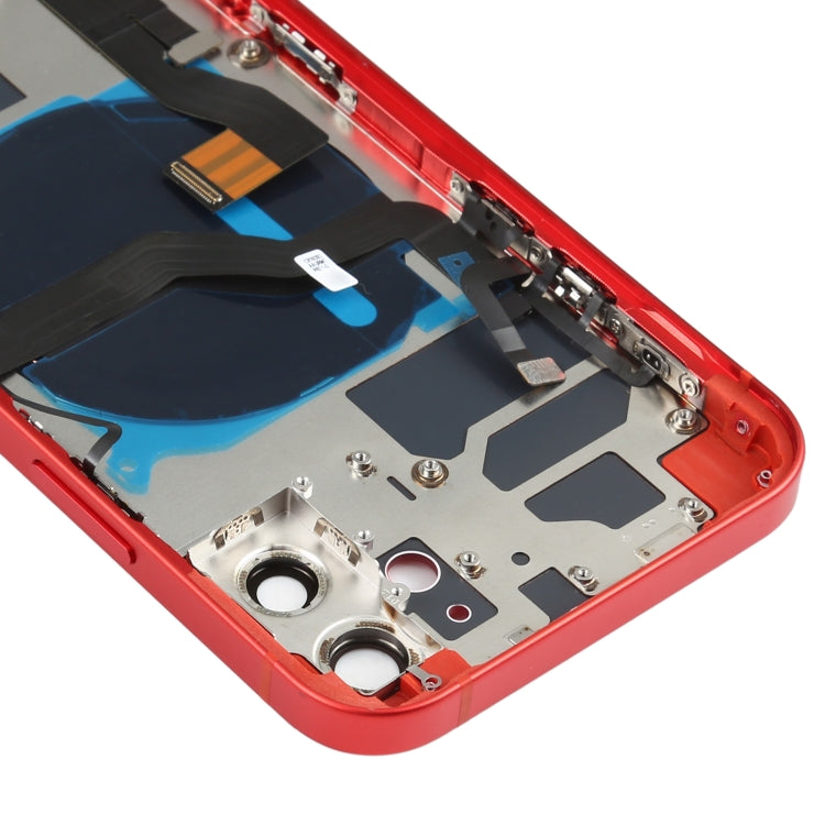 iPhone 12 Battery Back Cover Assembly – Includes Buttons, Charging Port, Camera Lens, Speaker & Card Tray