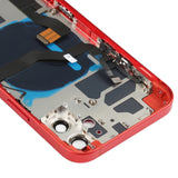 iPhone 12 Battery Back Cover Assembly – Includes Buttons, Charging Port, Camera Lens, Speaker & Card Tray