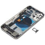 iPhone 12 Pro Battery Back Cover Assembly with Buttons, Speaker, Camera Lens, Charging Port & Wireless Module (Black/Gold)
