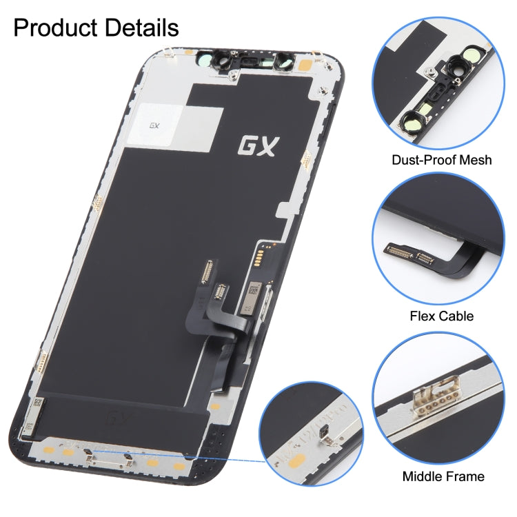 Pantalla OLED GX Hard para iPhone 12 Pro: reemplazo de pantalla premium para la serie iPhone 12