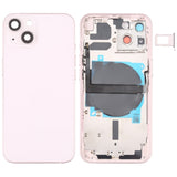 iPhone 13 Battery Back Cover Assembly with Side Keys, Card Tray, Power & Volume Flex Cable, Wireless Charging Module