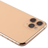 Tapa trasera de batería con teclas laterales, bandeja para tarjetas, cable flexible de encendido y volumen, módulo de carga inalámbrica para iPhone 11 Pro Max