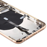 Tapa trasera de batería con teclas laterales, bandeja para tarjetas, cable flexible de encendido y volumen, módulo de carga inalámbrica para iPhone 11 Pro Max