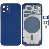 Carcasa trasera premium para iPhone 12 Mini con bandeja para SIM, teclas laterales y lente de cámara (disponible en verde y morado)