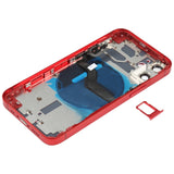 Tapa trasera de batería para iPhone 12 Mini con teclas laterales, bandeja para tarjetas, cable flexible de encendido y volumen, módulo de carga inalámbrica de repuesto