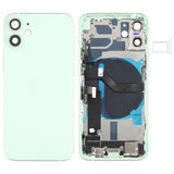 iPhone 12 Mini Battery Back Cover Assembly with Speaker, Camera Lens, Buttons, Charging Port & Wireless Module
