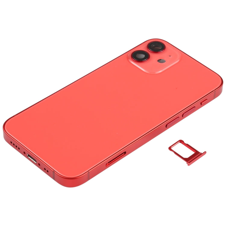 Carcasa trasera de batería para iPhone 12 Mini con altavoz, lente de cámara, botones, puerto de carga y módulo inalámbrico para un rendimiento óptimo.