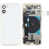 Carcasa trasera de batería para iPhone 12 Mini con altavoz, lente de cámara, botones, puerto de carga y módulo inalámbrico para un rendimiento óptimo.