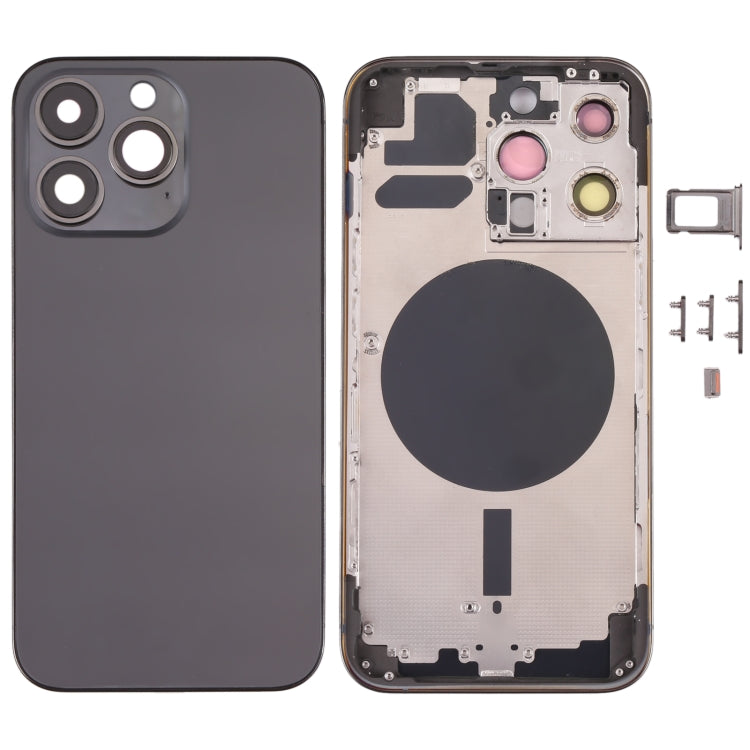 Carcasa trasera de repuesto para iPhone 13 Pro con bandeja para tarjeta SIM, teclas laterales y lente de cámara