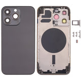 Carcasa trasera de repuesto para iPhone 13 Pro con bandeja para tarjeta SIM, teclas laterales y lente de cámara