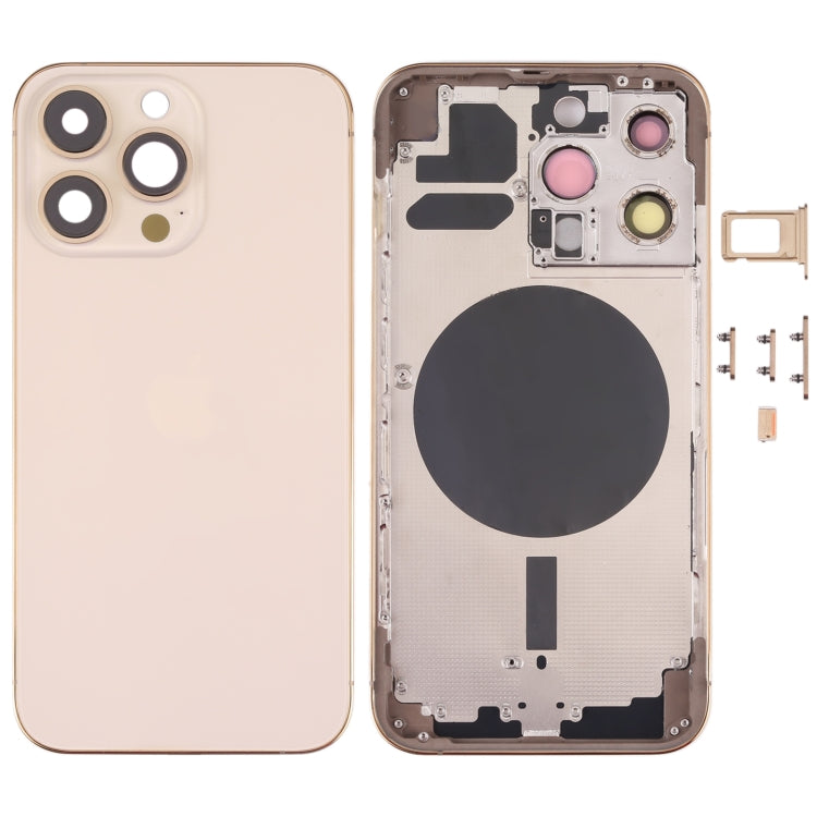 Carcasa trasera de repuesto para iPhone 13 Pro con bandeja para tarjeta SIM, teclas laterales y lente de cámara
