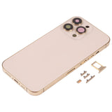 Carcasa trasera de repuesto para iPhone 13 Pro con bandeja para tarjeta SIM, teclas laterales y lente de cámara