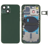 iPhone 13 Mini Battery Back Cover Assembly with Side Keys, Card Tray, Power/Volume Flex Cable & Wireless Charging Module