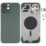 Carcasa trasera premium para iPhone 13 Pro Max con bandeja para tarjeta SIM, teclas laterales y lente de cámara: duradera y de fácil instalación.