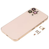 Carcasa trasera premium para iPhone 13 Pro Max con bandeja para tarjeta SIM, teclas laterales y lente de cámara: duradera y de fácil instalación.