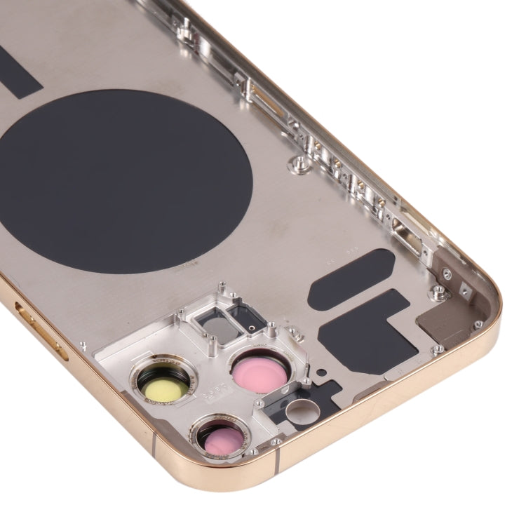 Carcasa trasera premium para iPhone 13 Pro Max con bandeja para tarjeta SIM, teclas laterales y lente de cámara: duradera y de fácil instalación.