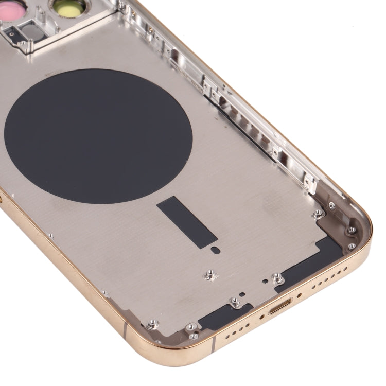 Carcasa trasera premium para iPhone 13 Pro Max con bandeja para tarjeta SIM, teclas laterales y lente de cámara: duradera y de fácil instalación.