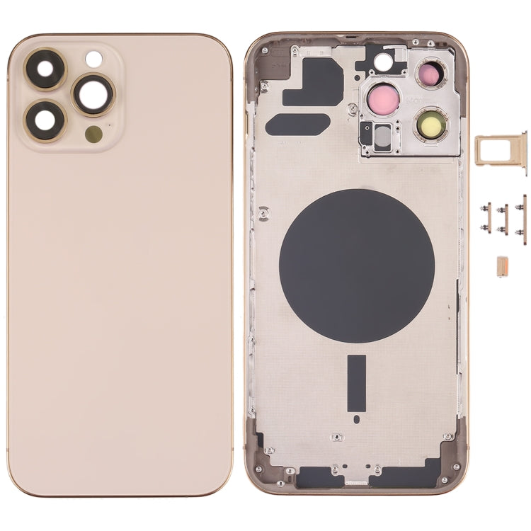 Carcasa trasera premium para iPhone 13 Pro Max con bandeja para tarjeta SIM, teclas laterales y lente de cámara: duradera y de fácil instalación.